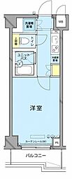 ルーブル武蔵小杉 1Kの間取図画像
