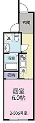 グランドメゾン 1Kの間取図画像