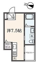 ソリッド東武練馬 ワンルームの間取図画像