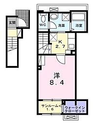 間取図画像 1K