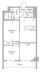 間取図画像 2LDK