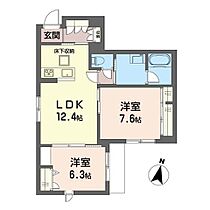 シャーメゾンＴ．Ｈ． 00103 ｜ 東京都板橋区大谷口上町48（賃貸マンション2LDK・1階・61.59㎡） その2