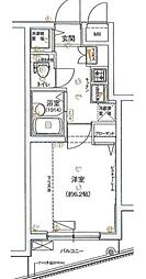 ハーモニーレジデンス東池袋ステーションフロント 1Kの間取図画像