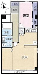 中銀京橋マンシオン 12階1LDKの間取り