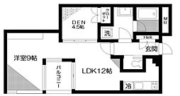 コート向ケ丘 2LDKの間取図画像
