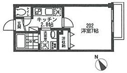 ソルビオス椎名町 1Kの間取図画像