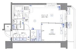 フェニックス横濱関内BAYMARKS 1LDKの間取図画像