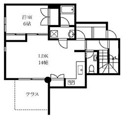 ドミナーレサクマ 1階1LDKの間取り