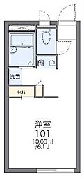 レオパレス原市弐番館 1Kの間取図画像