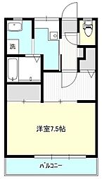 シティホームズM 1Kの間取図画像