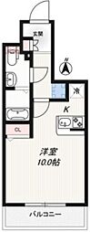 ジェノヴィア両国3スカイガーデン 1Kの間取図画像