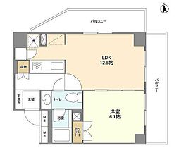 BPRレジデンス代々木 1LDKの間取図画像