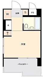 スカイコート西川口5 ワンルームの間取図画像