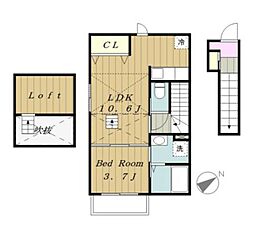 フラン　コリーヌ 2階/201