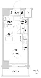 クラリッサ大通り公園 ワンルームの間取図画像