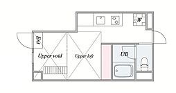 PASEOEAST ワンルームの間取図画像