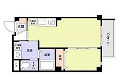 オルキス北千住 1LDKの間取図画像