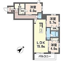 ウィズプラス松戸 00306 ｜ 千葉県松戸市根本155-2（賃貸マンション3LDK・3階・80.16㎡） その2