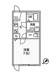 T's Cuoreお花茶屋 1Kの間取図画像