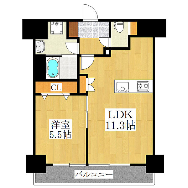 エルスタンザ王子神谷 1102｜東京都北区神谷１丁目(賃貸マンション1LDK・11階・40.30㎡)の写真 その2