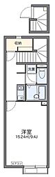 レオネクスト双葉 2階1Kの間取り