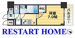 JR東海道・山陽本線 神戸駅 徒歩4分の賃貸マンション 13階1Kの間取り