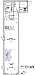 ATRIOFLATS中野 1LDKの間取図画像