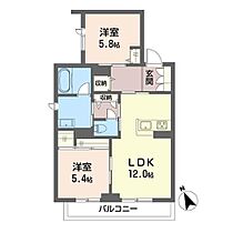 ヴァンベール万博公園 00201 ｜ 茨城県つくば市島名1538-4(香取台B47街区19)（賃貸マンション2LDK・2階・59.58㎡） その2