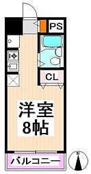 サンフラワーマンション ワンルームの間取図画像