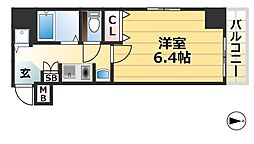 JR東海道・山陽本線 神戸駅 徒歩4分の賃貸マンション 5階1Kの間取り