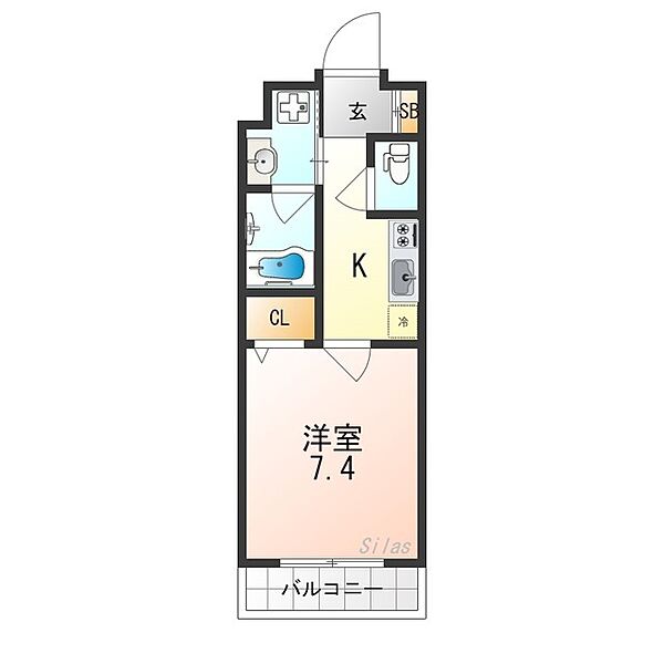 ベラジオ雅び京都円町II ｜京都府京都市中京区西ノ京伯楽町(賃貸マンション1K・5階・24.65㎡)の写真 その2