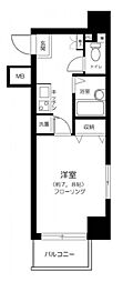 グランド・ガーラ渋谷 1Kの間取図画像