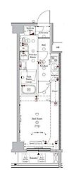 LUMEED上石神井 1Kの間取図画像