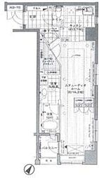 クオス銀座エストプルミエ 9階1Kの間取り
