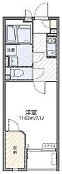 レオネクストコラッジョ 1Kの間取図画像