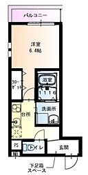 フジパレス東三国6番館 1Kの間取図画像