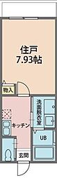 カインドネス東大和 1Kの間取図画像