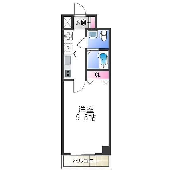 Ｊｉｎｏ平野 ｜大阪府大阪市平野区平野東１丁目(賃貸マンション1K・7階・27.48㎡)の写真 その2