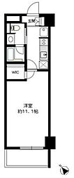 COMODO鶴見中央 1Kの間取図画像