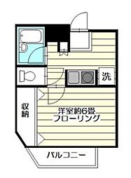 グランジュール目白西 1Kの間取図画像