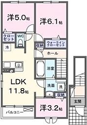 ルピナス箕面 3LDKの間取図画像