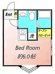 ガーデン向ヶ丘 ワンルームの間取図画像