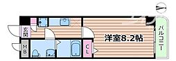 アーデン新大阪 1Kの間取図画像