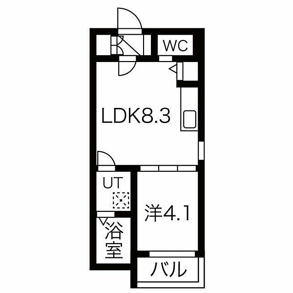 ルミエール若江岩田 ｜大阪府東大阪市岩田町４丁目(賃貸アパート1LDK・1階・28.77㎡)の写真 その2