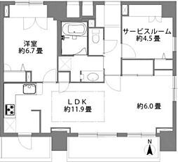 ルピナス国立ステーションスクエア 2SLDKの間取図画像