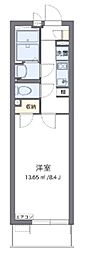 レオパレスクレイノツインダイヤ 1Kの間取図画像