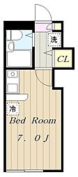 オリオン・フラッツ ワンルームの間取図画像