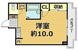 アンシャンテ21 ワンルームの間取図画像