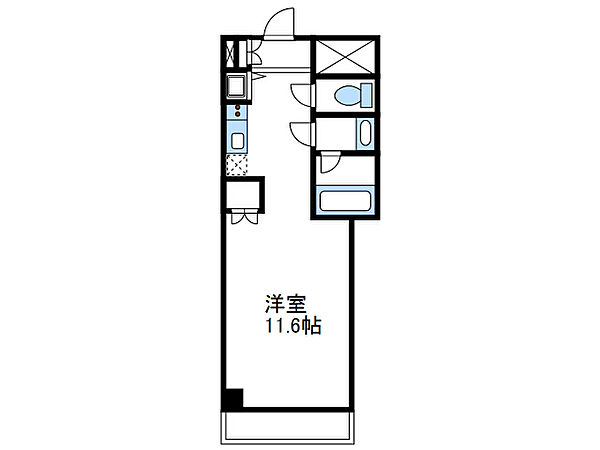 神奈川県厚木市中町２丁目(賃貸マンション1R・11階・24.09㎡)の写真 その2