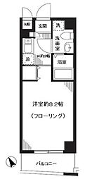 パディホームズ一口坂 1Kの間取図画像